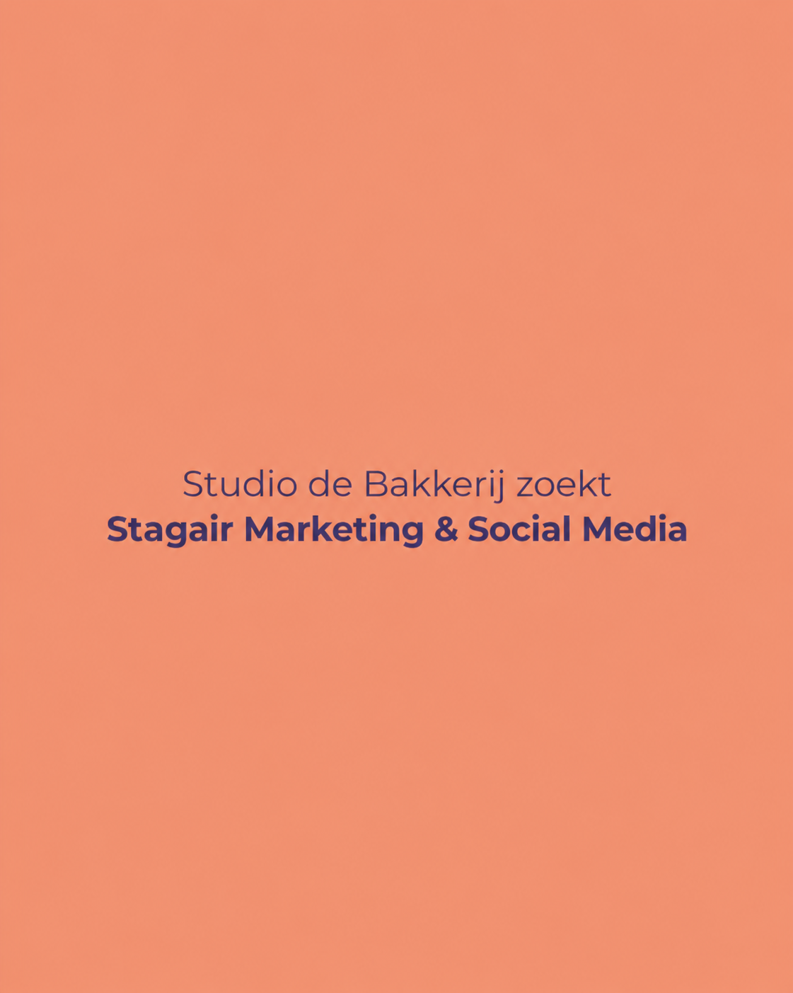 Vacature: Stagiair Marketing & Social Media
